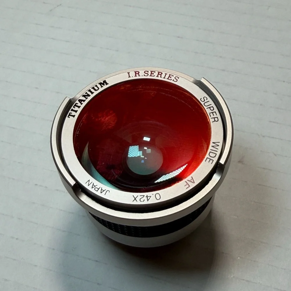Titanium Camera Lens-I R Super Wide Macro Lens 0.42X AF Made in Japan